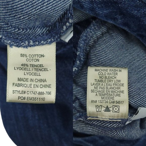 Cloth and Stone Blue Chambray Halter Mock Neck Denim Jumpsuit Womens S Wide Leg - Picture 11 of 16